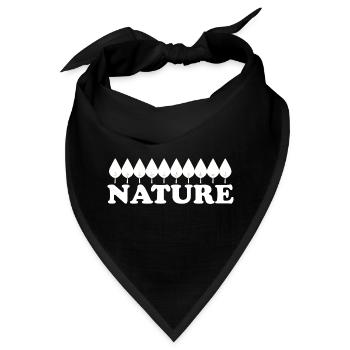 NATURE - Bandana - Schwarz - Vorne