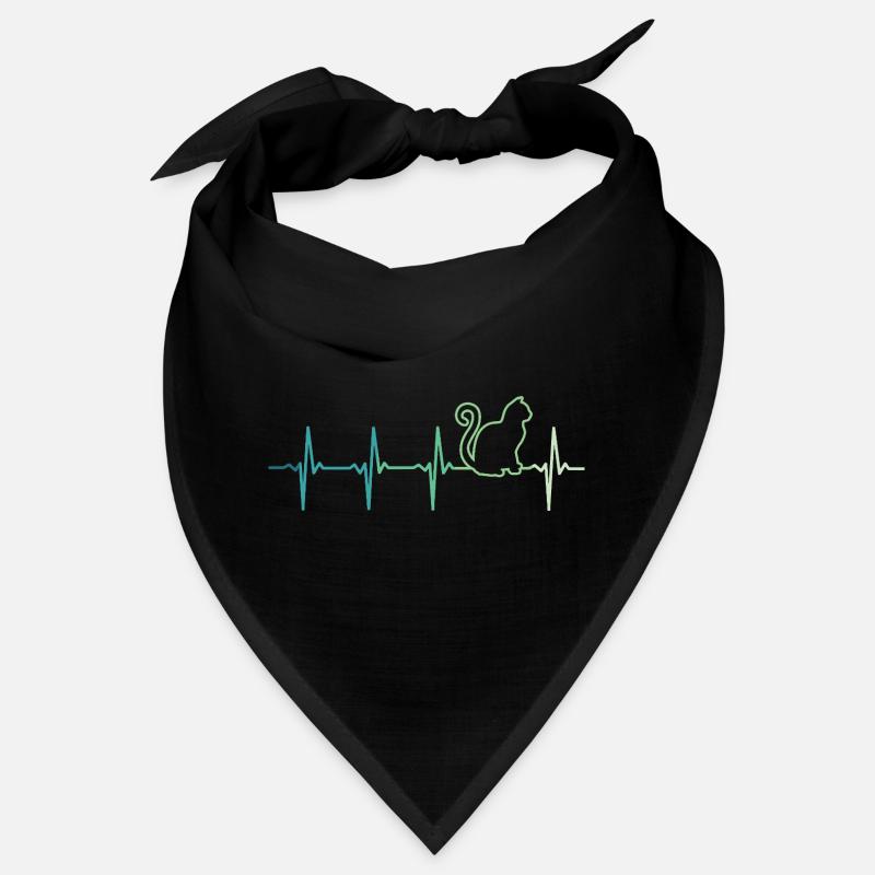 Katze Herzschlag Katzen Bandana