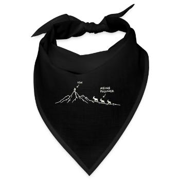 Meine Follower - Bandana - Schwarz - Vorne