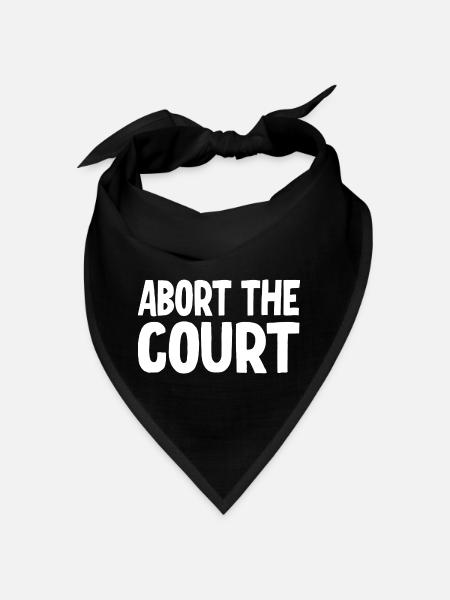 Abort the Court - Bandana - black - Front