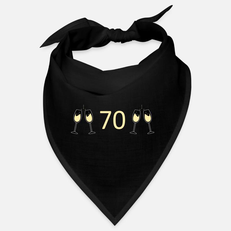 70e anniversaire 70e anniversaire 70 numéro 70 blanc Bandana
