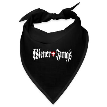 Wiener Jungs Wien Ultras Hooligans - Bandana - Schwarz - Vorne