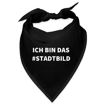 Ich bin das Stadtbild - Bandana - Schwarz - Vorne