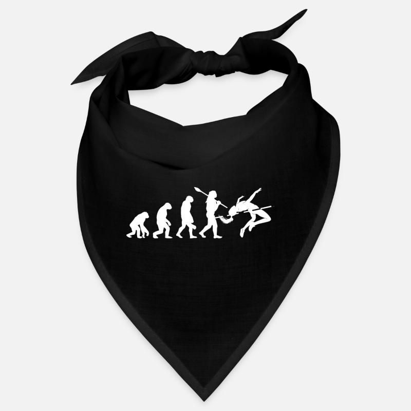 Hochsprung-Evolution-Athleten-Silhouetten-Kunst Bandana