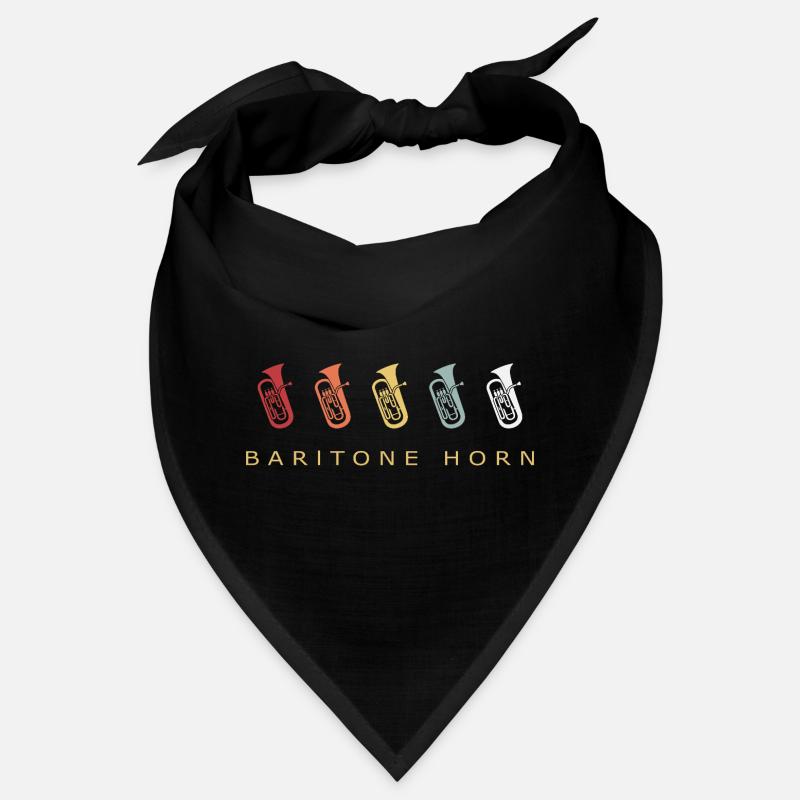 Baryton cor, harmonie rétro, cuivres instrument Bandana