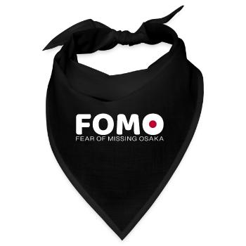 FOMO Osaka - Bandana - Schwarz - Vorne