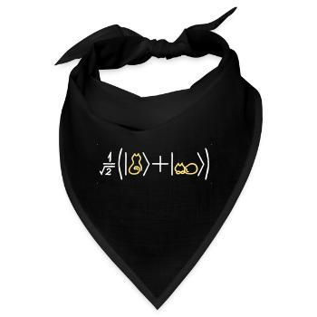 Katzenfreundliche Quantenmechanik - Bandana - Schwarz - Vorne