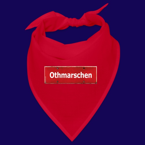 HAMBURG-Othmarschen: Das rote Antik Ortsschild - Bandana