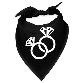 Die Diamantringe - Bandana - Schwarz - Vorne