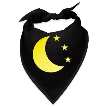 Mond - Bandana - Schwarz - Vorne