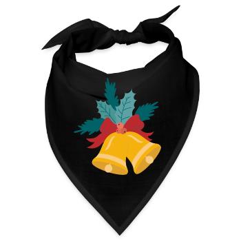 Glocke Weihnachten - Bandana - Schwarz - Vorne
