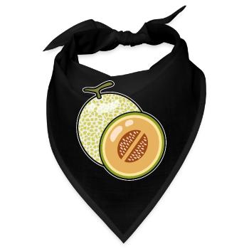 Cantaloupe Melone - Bandana - Schwarz - Vorne