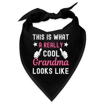 Grossmutter - Bandana - Schwarz - Vorne