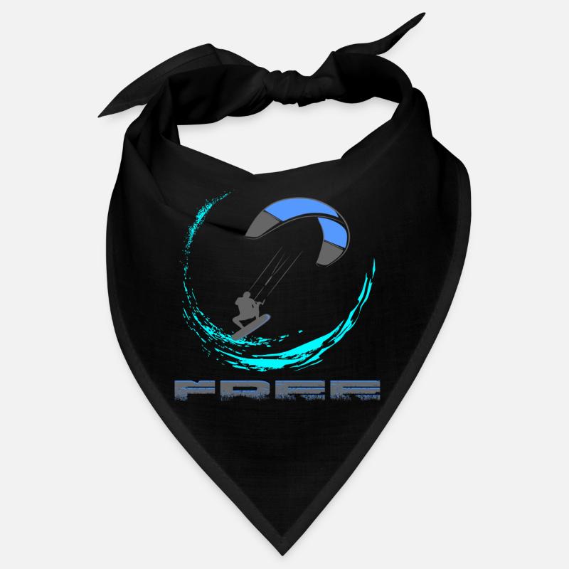Kitesurf - Bandana - Schwarz