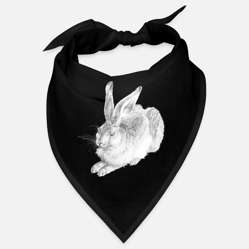 WHITE RABBIT | Schneehase nach Albrecht Dürer Bandana