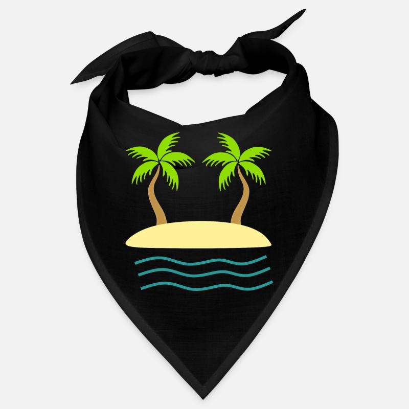 Palmier vert île mer Bandana