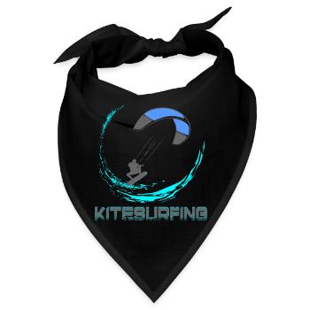 Kitesurfing - Bandana - Schwarz - Vorne