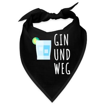 Gin und Weg - Bandana - Schwarz - Vorne