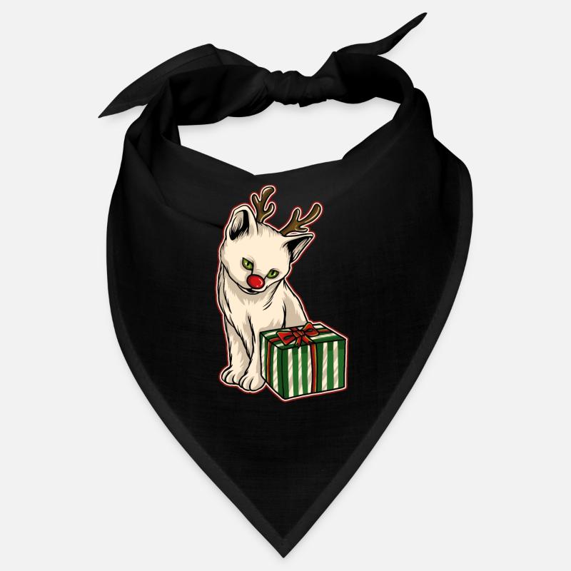 Pull de Noël moche Chat Bandana