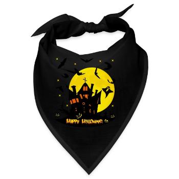 Halloween-Nacht - Bandana - Schwarz - Vorne