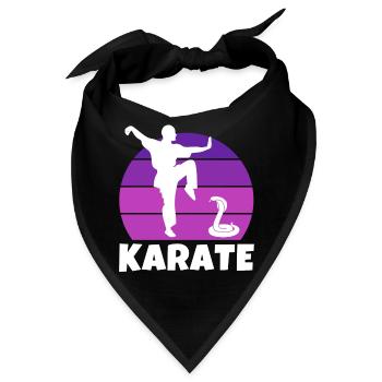Karate, Karateka, Karatesport - Bandana - Schwarz - Vorne
