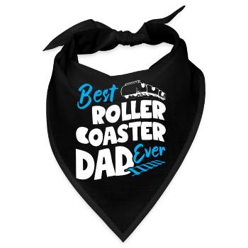 Best Roller Coaster Dad Ever - Bandana - Schwarz - Vorne