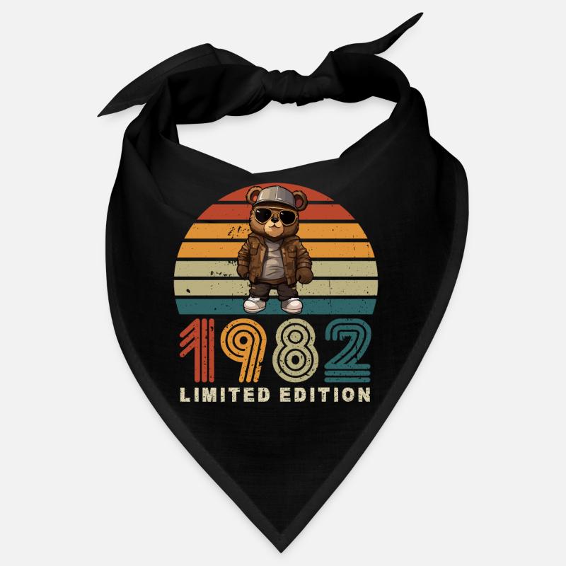 Édition limitée 1982 année de construction anniversaire rétro Bandana