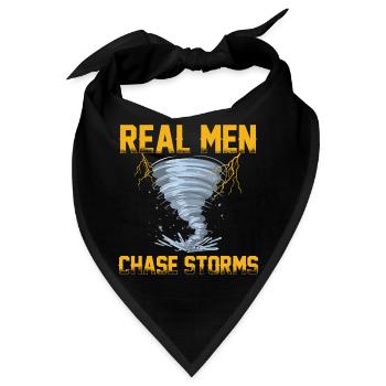 Sturm Spotter | Sturmjäger Sturmwarnungen Geschenk - Bandana - Schwarz - Vorne