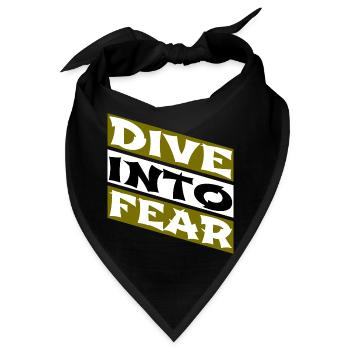 embracing courage adrenaline rush daring spirit - Bandana - Schwarz - Vorne
