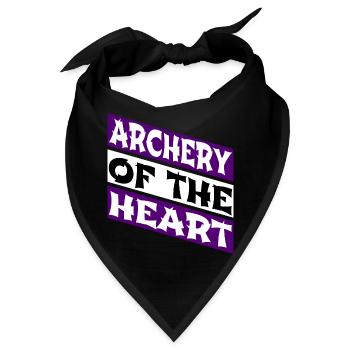 birthday gift archery archery practice - Bandana - Schwarz - Vorne