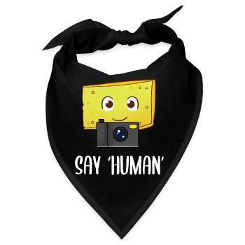 Say Human Fotograf - Bandana - Schwarz - Vorne