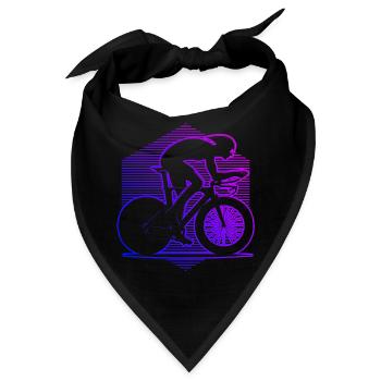 Rennradfahren Rennrad Rennradfahrer Damen - Bandana - Schwarz - Vorne