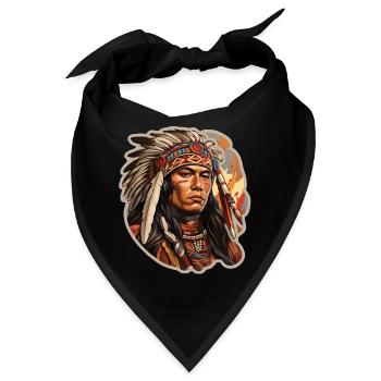 Native American - Bandana - Schwarz - Vorne
