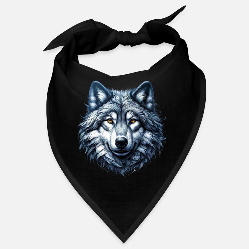 Wolf - Bandana - Schwarz