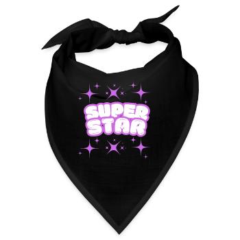 SUPER STAR - Bandana - Schwarz - Vorne