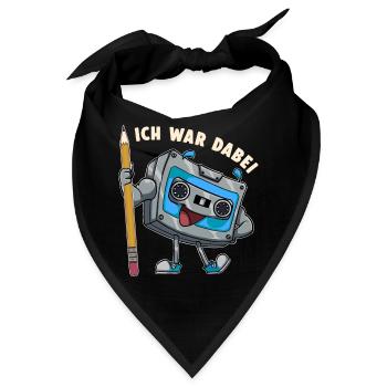 Kassette ich war dabei Bleistift Bandsalat 80er - Bandana - Schwarz - Vorne
