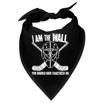 Must-Have für den stolzen Eishockey-Torhüter - Bandana - Schwarz - Vorne