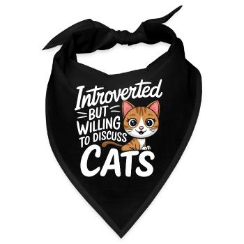 Introvertierter asozialer introvertierter - Bandana - Schwarz - Vorne