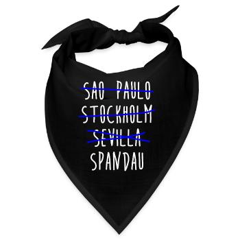Sao Paulo Stockholm Sevilla Spandau Berlin Bezirk - Bandana - Schwarz - Vorne