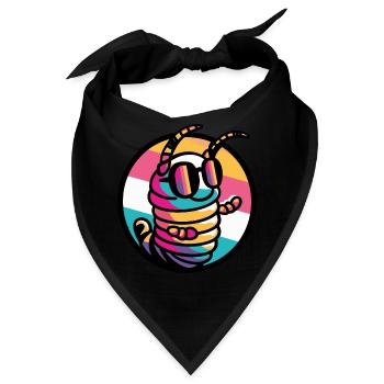 Wurm Cool Comic - Bandana - Schwarz - Vorne