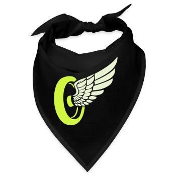 Rad Flügel - Bandana - Schwarz - Vorne