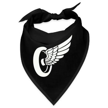 Reifen Flügel - Bandana - Schwarz - Vorne