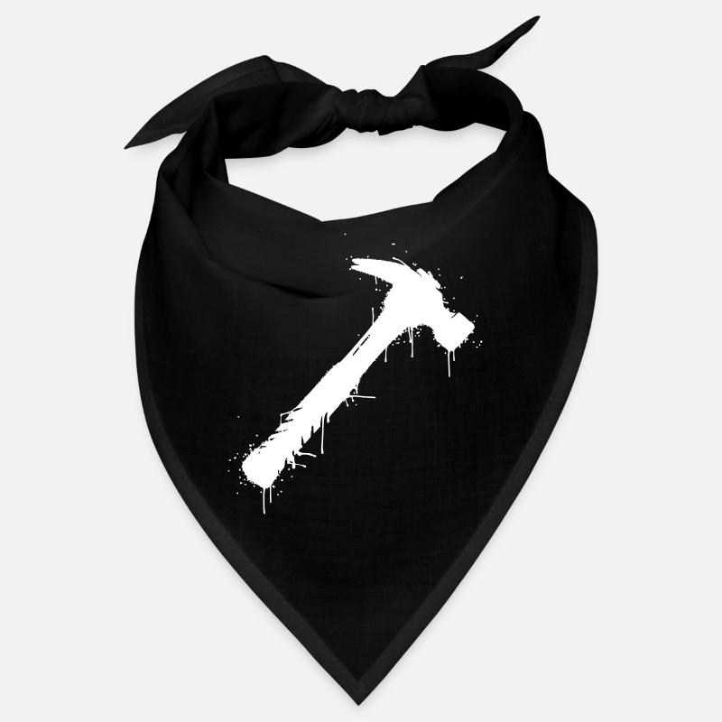 Hammer Tool Graffiti Splatter Vector Bandana