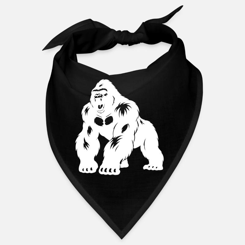 Gorilla Silverback Silhouette Bandana