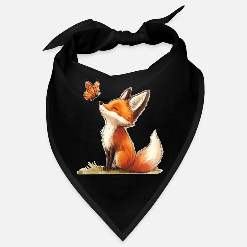 Fuchs mit Schmetterling Bandana