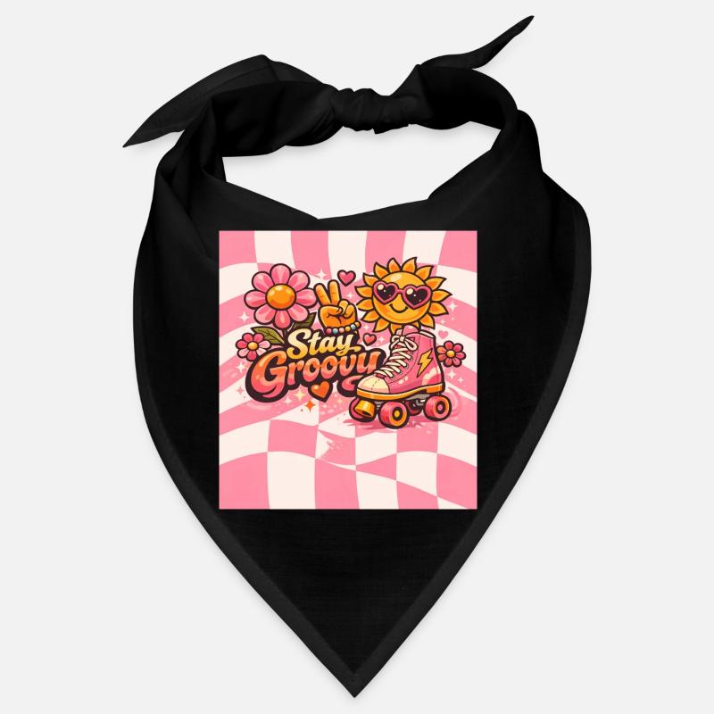 Pink Retro Style Bandana