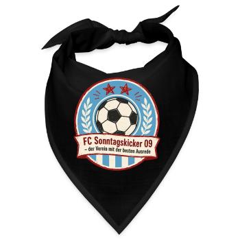 FC Sonntagskicker 09 - Bandana - Schwarz - Vorne
