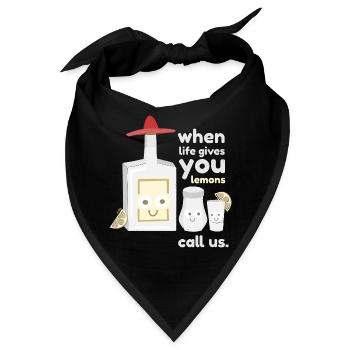tequilla trio. drôlig. - Bandana - Schwarz - Vorne