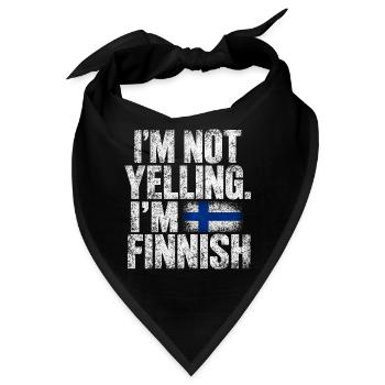 Ich schreie nicht - finnisch - Finnland - Finland - Bandana - Schwarz - Vorne