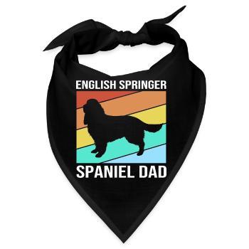 Springer Spaniel - Bandana - Schwarz - Vorne